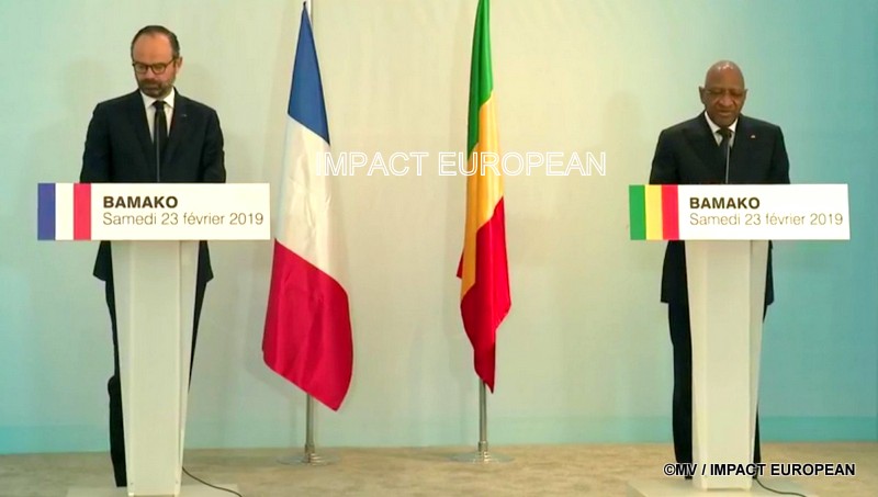 Mali-Bamako:Le Premier ministre Edouard Philippe et son homologue Soumeylou Boubèye Maïga
