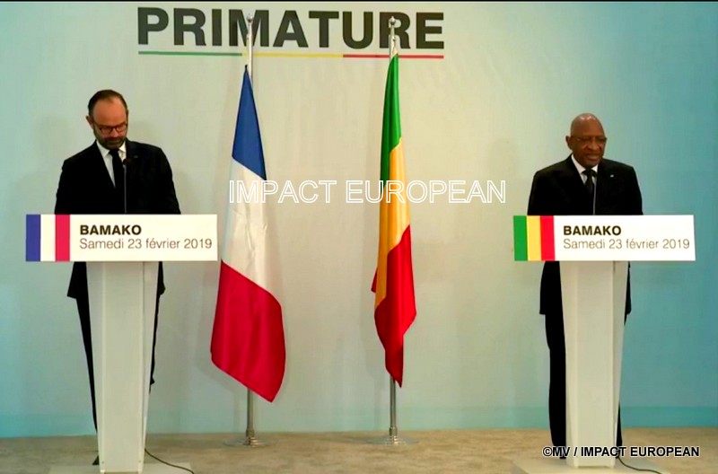 Mali:Le Premier ministre Edouard Philippe et son homologue Soumeylou Boubèye Maïga