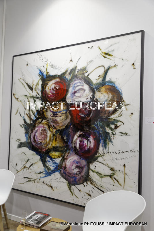 Rosa Galindo a exposé à Art FairArt Paris, le 3 avril 2019, France