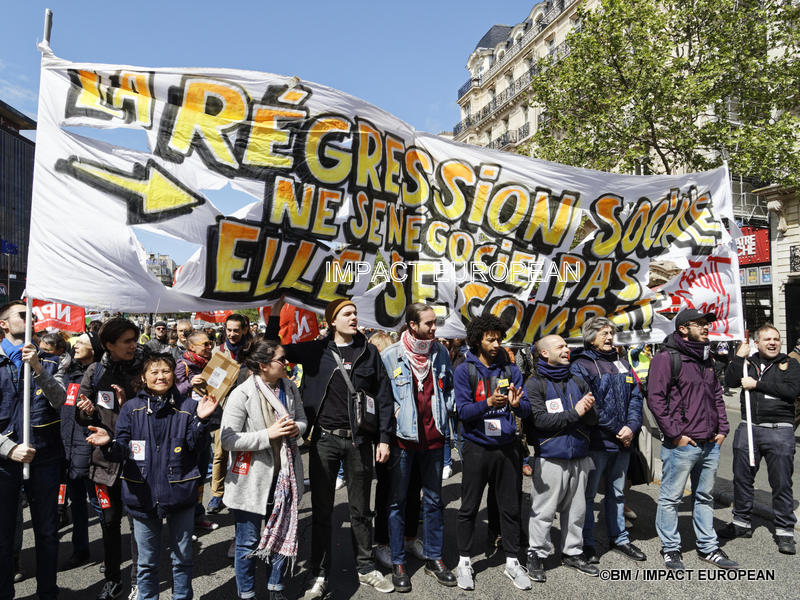 manif GJ montparnasse - italie 13