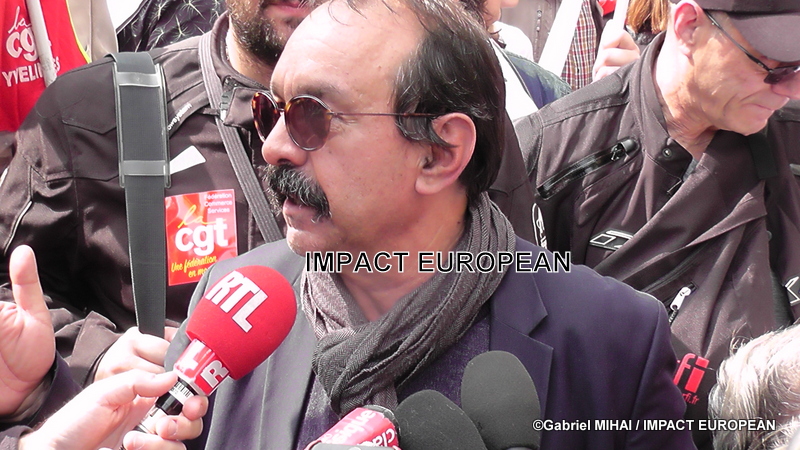 1er mai à Paris - Philippe Martinez, le secrétaire général de la CGT