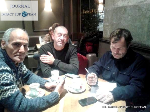 De droite à gauche : Maitre David Libeskind – Faouzi Lellouche – Jamel B.