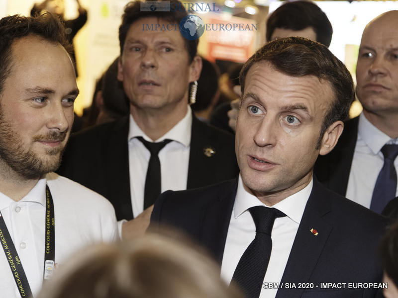 Le Président Emmanuel Macron au 57ème Salon de l'agriculture.