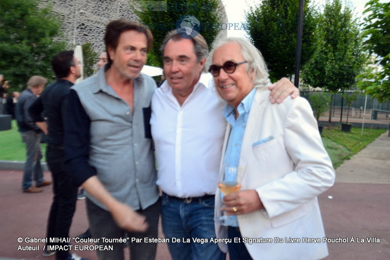 Marc SCALIA, le journaliste Hervé POUCHOL et Sylvain COLLARO