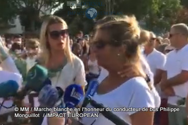 Marche blanche en l'honneur du conducteur de bus Philippe Monguillot4.2020 225457