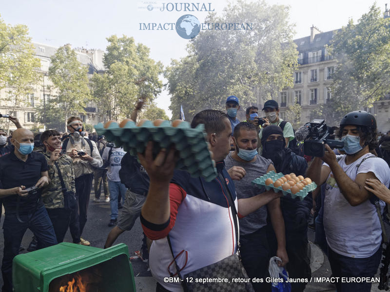 Manifestation des Gilets Jaunes du 12 septembre 2020 à Paris