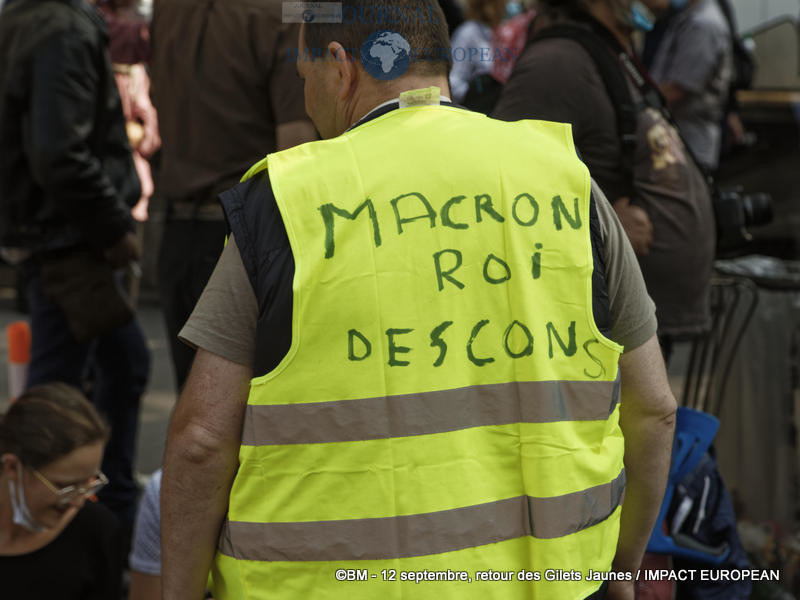 Manifestation des Gilets Jaunes du 12 septembre 2020 à Paris