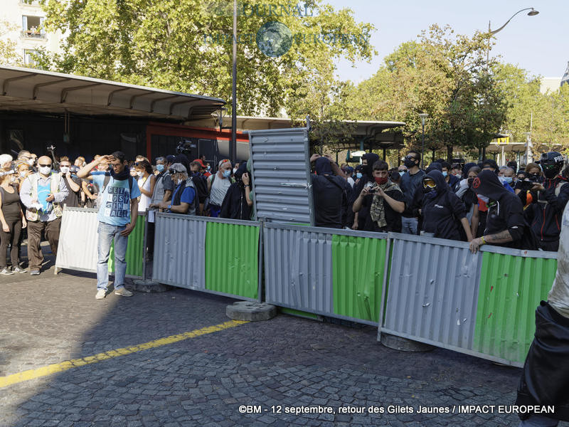 Manifestation des Gilets Jaunes du 12 septembre 2020 à Paris
