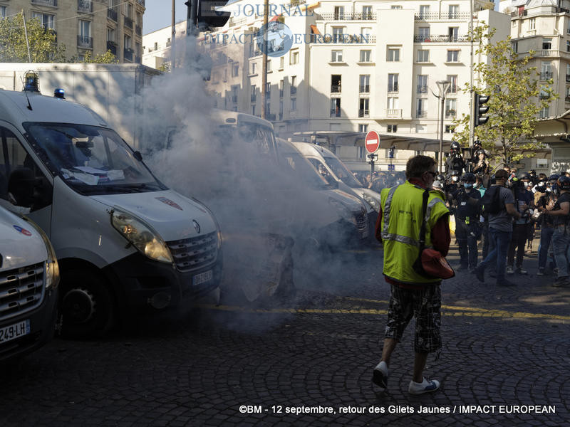 Manifestation des Gilets Jaunes du 12 septembre 2020 à Paris