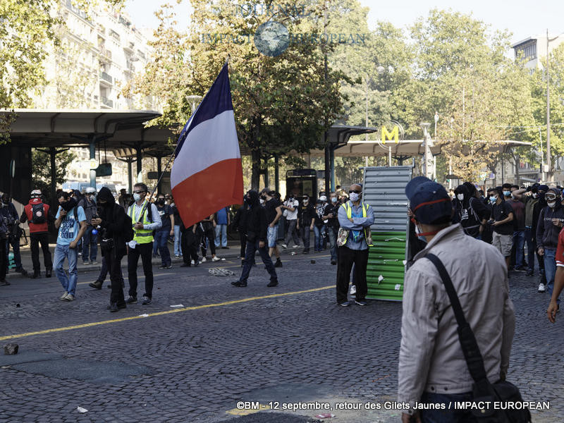Manifestation des Gilets Jaunes du 12 septembre 2020 à Paris