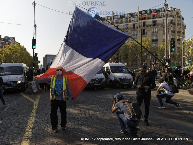 Manifestation des Gilets Jaunes du 12 septembre 2020 à Paris