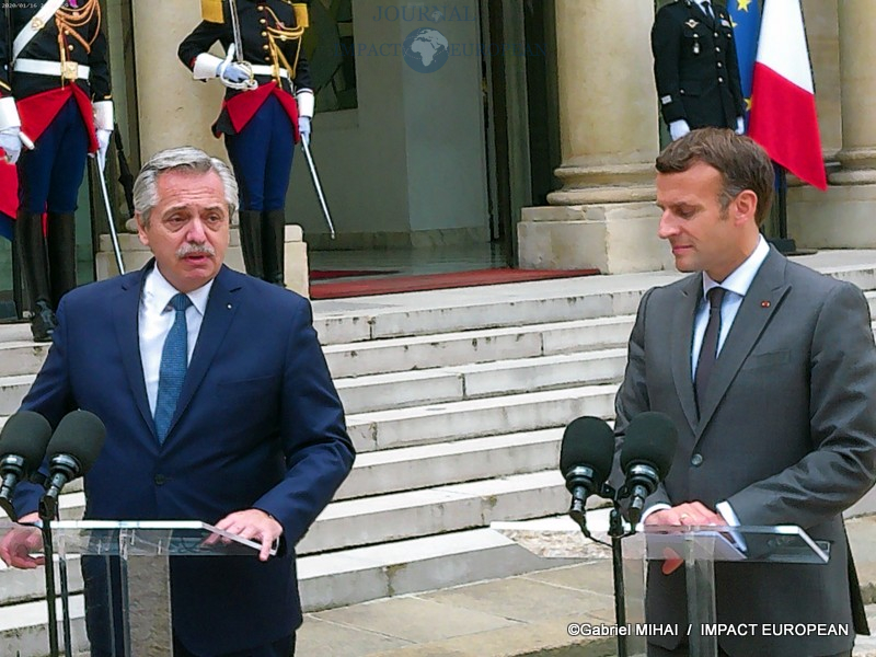Alberto Angel FERNANDEZ et Emmanuel MACRON