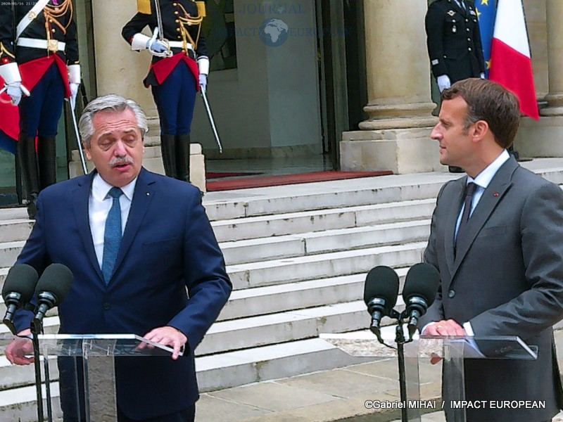 Alberto Angel FERNANDEZ et Emmanuel MACRON