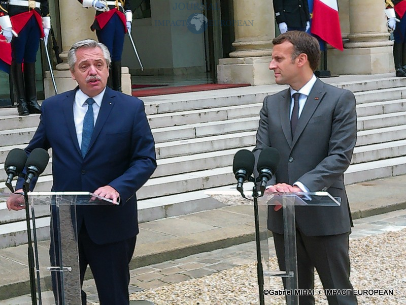 Alberto Angel FERNANDEZ et Emmanuel MACRON