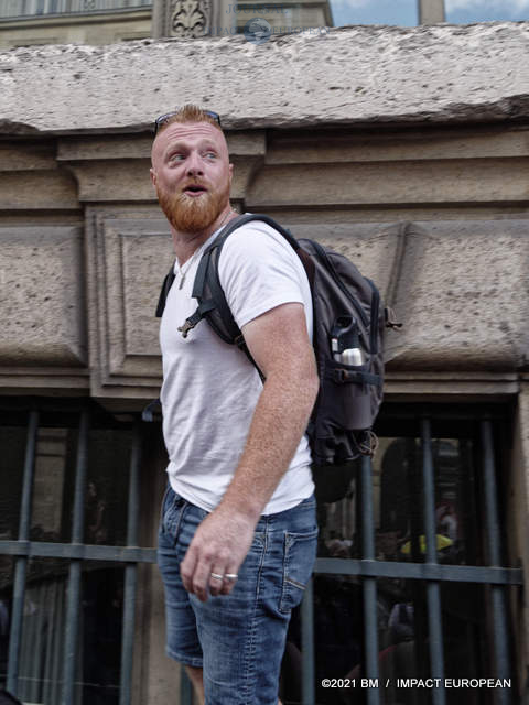 Maxime Nicolle alias Fly Rider manifestation antipass 11 septembre 2021 à Paris