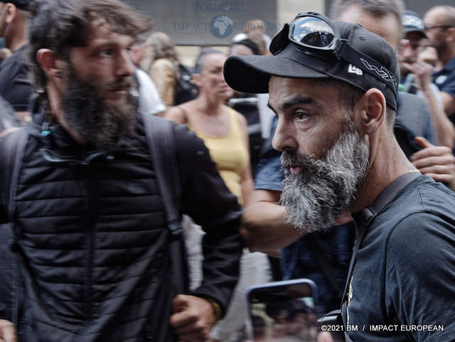 Jérôme Rodriguez manifrestation anipass 11 septembre 2021 à Paris