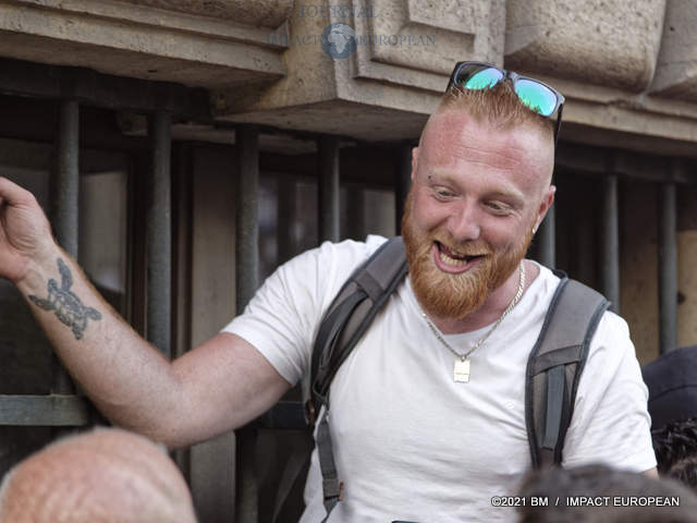 Maxime Nicolle alias Fly Rider manifestation antipass 11 septembre 2021 à Paris