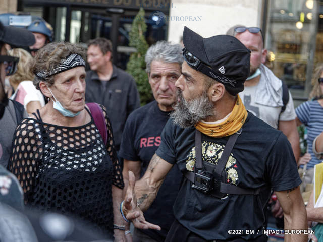 Jérôme Rodriguez manifrestation anipass 11 septembre 2021 à Paris