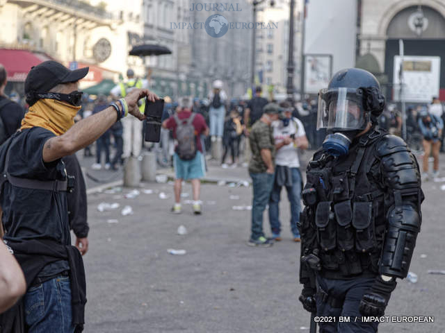 Jérôme Rodriguez manifrestation anipass 11 septembre 2021 à Paris