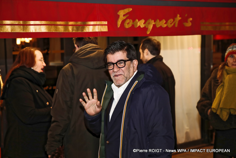 Alain Attal - Dîner des nommés des César au Fouquet's Paris