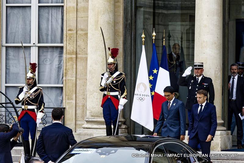 Emmanuel MACRON et Andry Rajoelina à l’Elysée