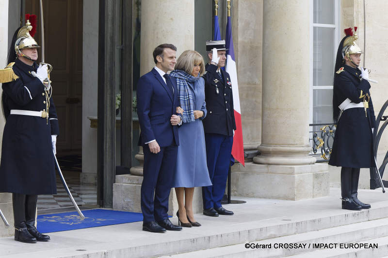 Emmanuel et Brigitte Macron