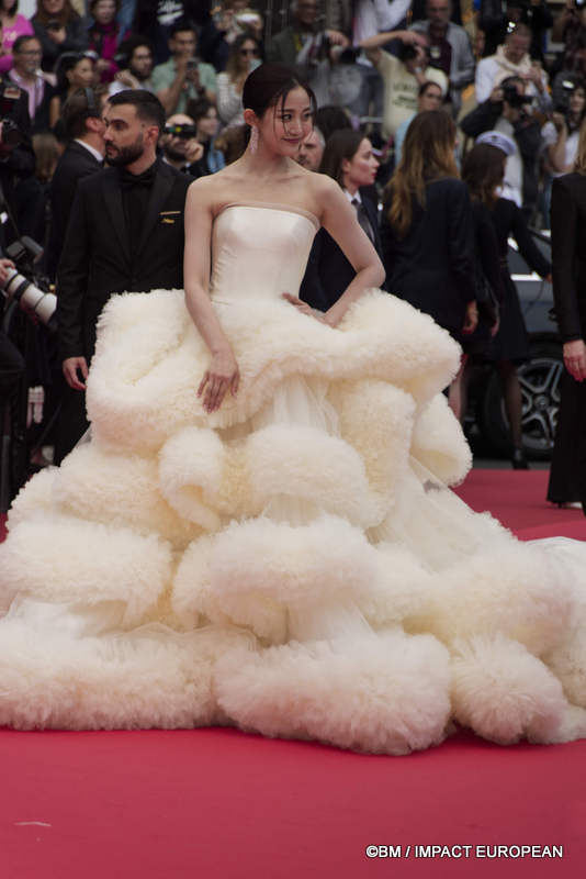 Wan QianHui - Montée des marches du film « Partir un jour » pour la cérémonie d’ouverture du 78ème Festival International du Film de Cannes