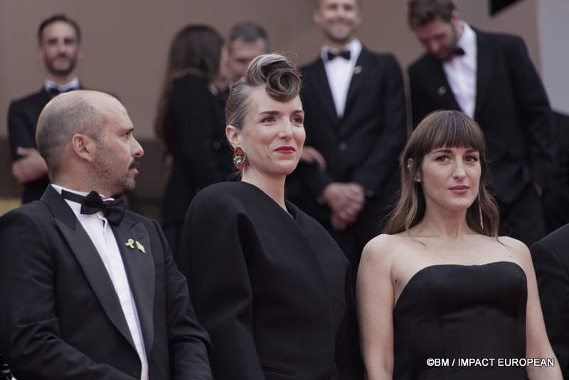Pierre-Antoine Billon, Amandine Dewasmes, Juliette Armanet - Montée des marches du film « Partir un jour » pour la cérémonie d’ouverture du 78ème Festival International du Film de Cannes