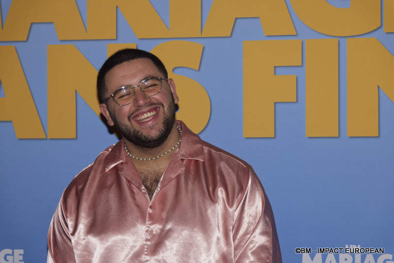 Ahcene assiste à la première de « Un Mariage Sans Fin » au Max Linder le 06 mai 2025 à Paris