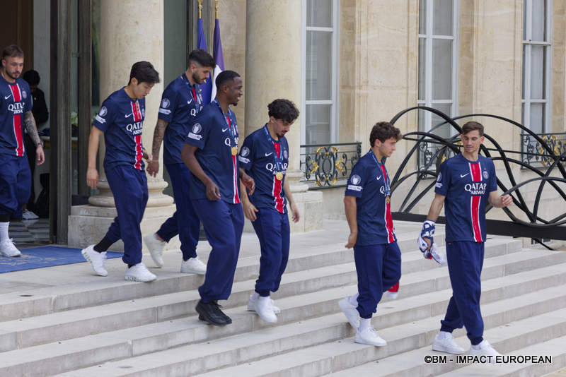 PSG champion d’Europe  à l’Élysée