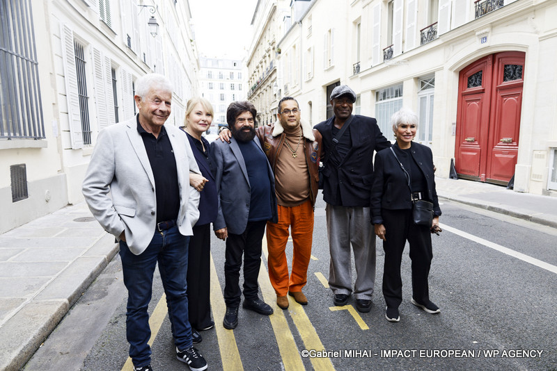 Marek Halter,  David Donadei, Madi Seydi et Evelyne Dress