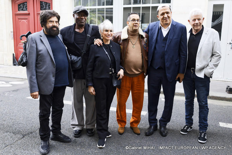 Marek Halter,  Madi Seydi,  Evelyne Dress, David Donadei et  l'imam Hassen Chalghoumi