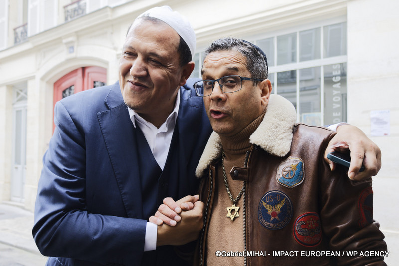 Imam Hassen Chalghoumi et David Donadei