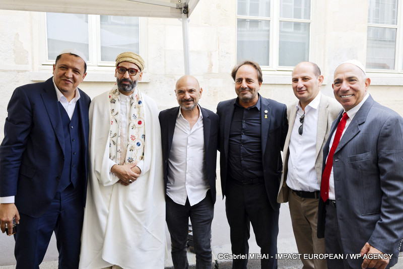 Imam Hassen Chalghoumi, l'Imam Mohamed Mehdizadeh, Richard Malka et Ashraf ABDELKADER