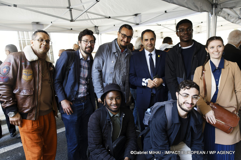David Donadei  et le président du Consistoire israélite en France, Élie Korchia
