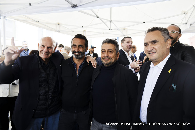 Olivier Benkemoun et l'ambassadeur d'Israël en France, Joshua L. Zarka