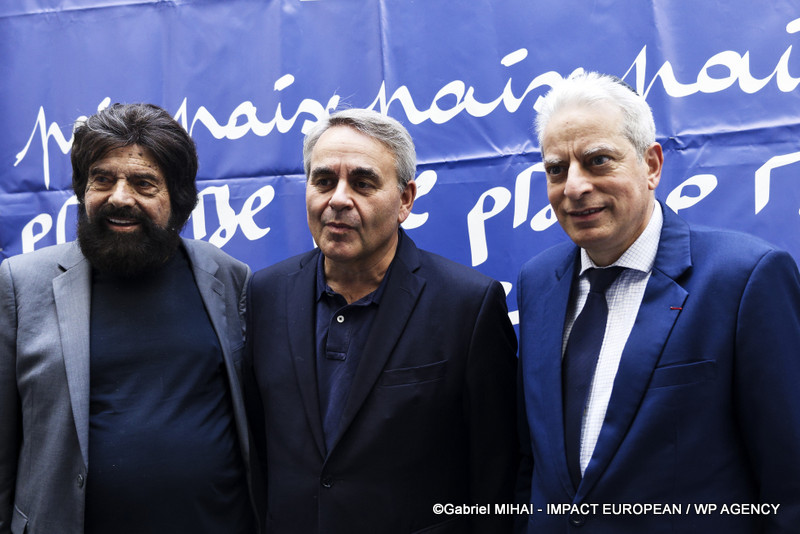 Marek Halter,  Xavier Bertrand et le rabbin Moché Lewin