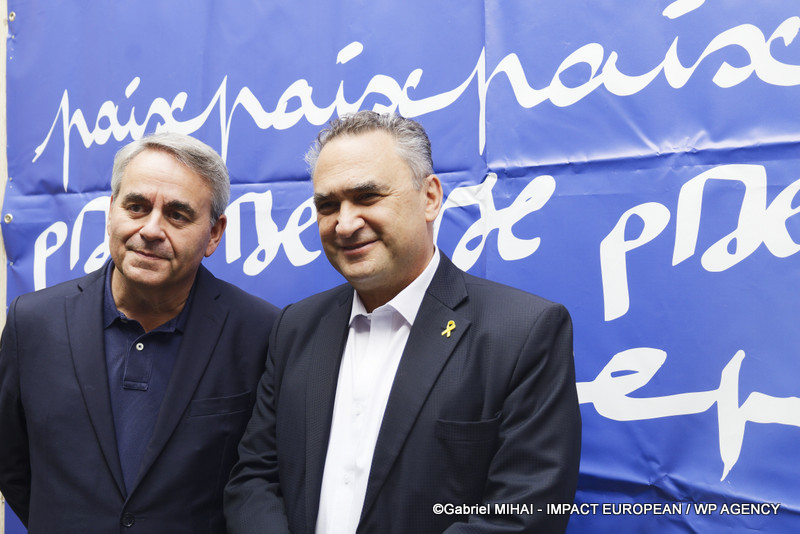 Xavier Bertrand et l'ambassadeur d'Israël en France, Joshua L. Zarka