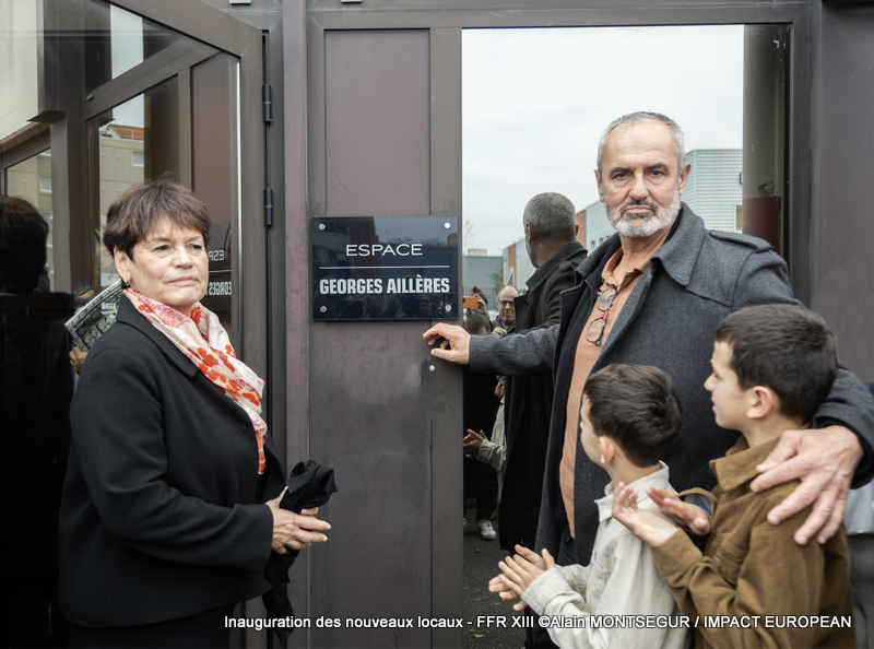 La plaque Georges Aillères à été inaugurée , par la famille de cet ancien grand joueurs de l'équipe de France
