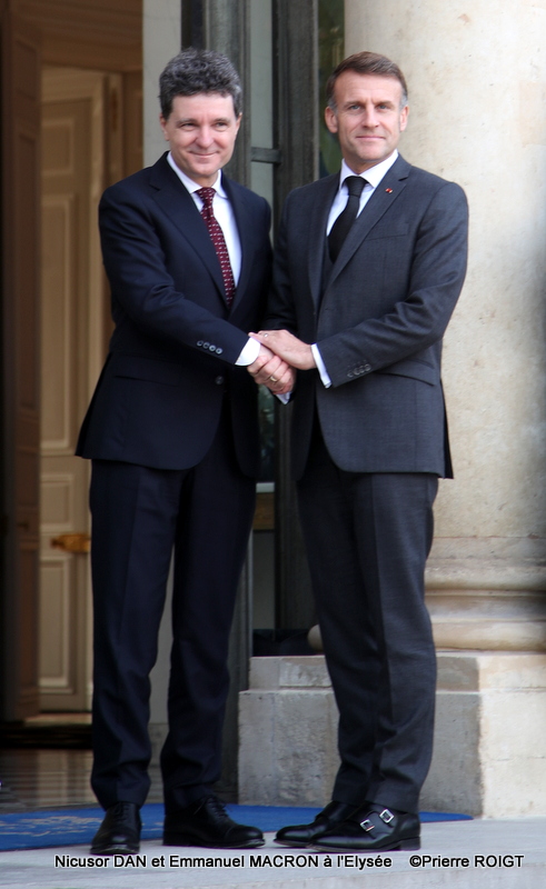 Nicusor DAN et Emmanuel MACRON