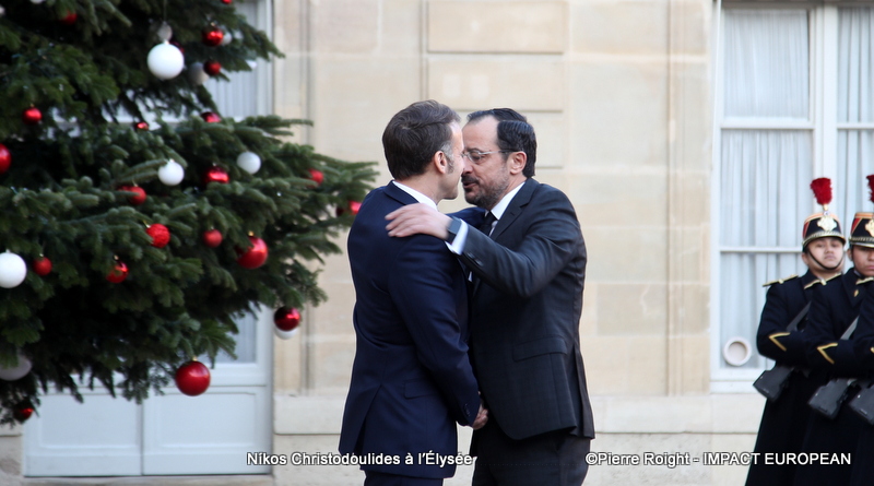 Emmanuel Macron accueille le président chypriote Níkos Christodoulides