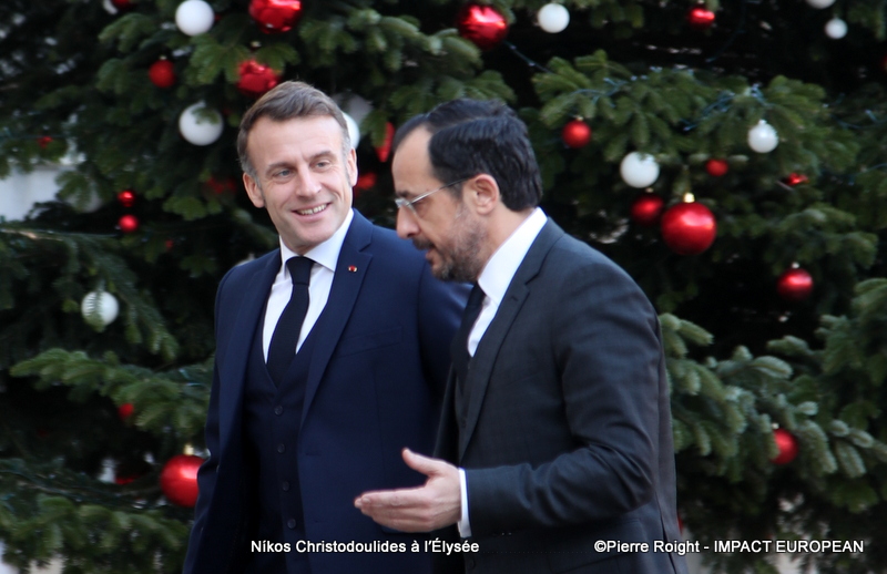 Emmanuel Macron accueille le président chypriote Níkos Christodoulides