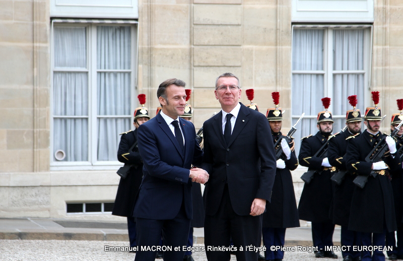 Emmanuel MACRON et Edgars Rinkēvičs