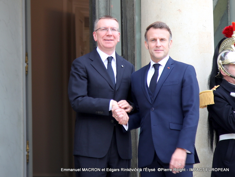 Emmanuel MACRON et Edgars Rinkēvičs