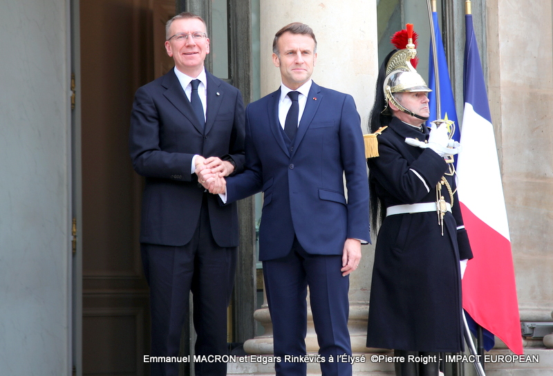 Emmanuel MACRON et Edgars Rinkēvičs
