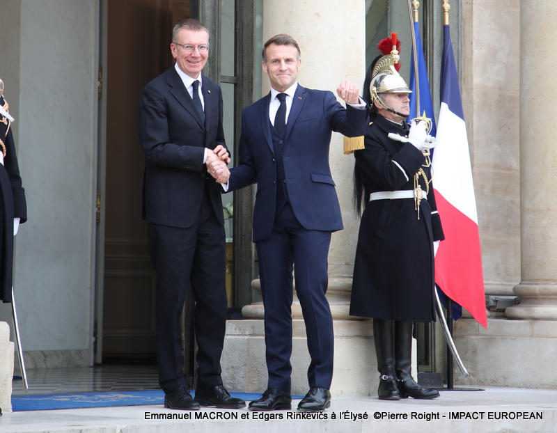 Emmanuel MACRON et Edgars Rinkēvičs
