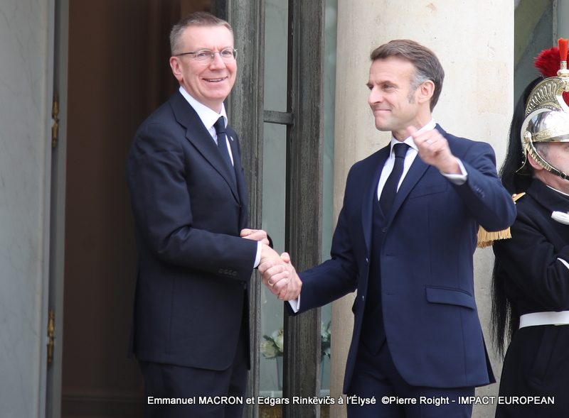 Emmanuel MACRON et Edgars Rinkēvičs