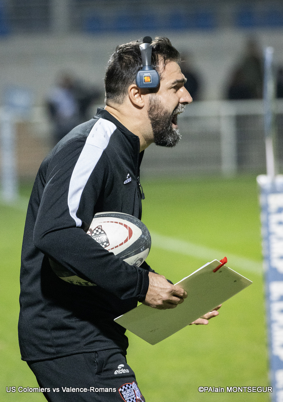 Fabien Fortassin , entraîneur de Valence-Romans