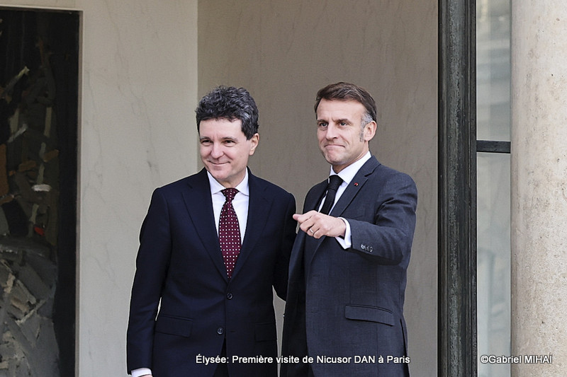 Déjeuner de travail Nicusor DAN et Emmanuel MACRON