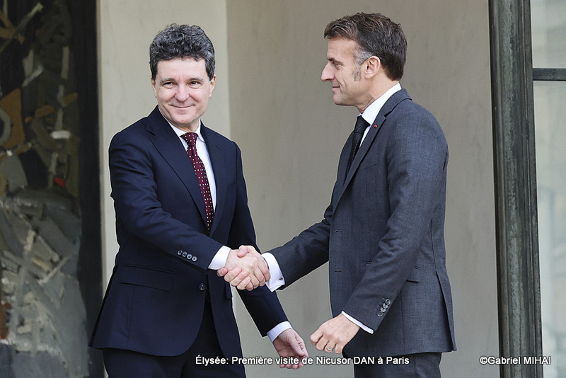 Déjeuner de travail Nicusor DAN et Emmanuel MACRON